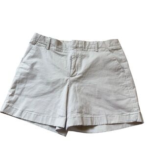 Banana Republic Authentic Chino Khaki Beige Stretch Cotton Shorts Size 6 Classic